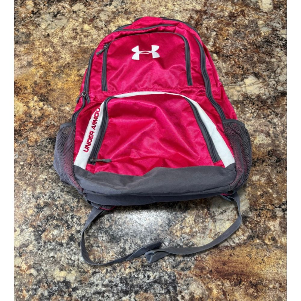 Under Armour red & Gray Backpack